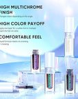 MAKI YIKA Glitter Eyeshadow Gold Liquid Multichrome Eyeshadows Long Lasting, Metallic Chameleon Eye Shadow Smudgeproof Holographic Eye Topper Glitters (#9 Ember)