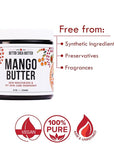 Raw Mango Butter - 100% Pure Mango Seed Butter - Natural Moisturizer for Skin and Hair - Use with Shea in DIY Body Butter, Lip Gloss, Lotion Bar and Soap Making, 8 oz Jar