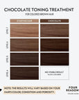 Four Reasons Color Mask - Chocolate - (27 Colors) Toning Treatment, Color Depositing Conditioner, Tone & Enhance Color-Treated Hair - Semi Permanent Hair Dye, Vegan and Cruelty-Free, 6.76 fl oz