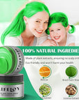 Green Temporary Hair Color Wax, Instant Natural Hairstyle Cream Dye, Washable Styling Pomadesfor Men Girls Women Youth, Disposable Coloring Mud for Party Cosplay DIY Halloween