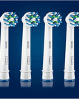 Oral B Cross Action Electric Toothbrush Replacement Brush Heads Refill, 4Count