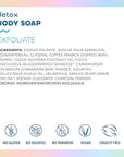 Seaweed Bath Co. Exfoliate Detox Body Soap, 3.75 Ounce (Pack of 3), Sustainably Harvested Seaweed, Charcoal