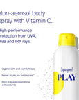 Supergoop! PLAY SPF 50 Antioxidant Body Mist w/Vitamin C, 3 fl oz - 2 Pack - Broad Spectrum Sunscreen Spray for Sensitive Skin - Great for Active Days
