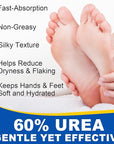 60% Urea with 2% Salicylic Acid Urea Foot Care Stick, Foot Cream Moisturizer for Dry Cracked Feet, Knees, Elbows, Hands, Moisturizes and Hydrates, Callus Remover & Skin Softener 1.41oz (2PC, 40G)