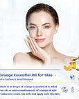 HIQILI 100ML Orange Essential Oil for Air Freshener, DIY Soap, Skin Care, Can be Added to Diffusers, Dryer Balls, Lotions for Use - 3.38 Fl Oz