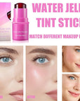 Milk Cooling Water Jelly Tint, Jelly Blush Stick Makeup Jelly Tint, Milk Jelly Blush, Cruelty Free, Blush Stick for Cheeks and Lips
