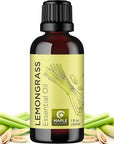 Pure Refreshing Lemongrass Essential Oil - Aromatherapy Lemongrass Oil for Hair Nails and Skin Plus Potent Natural Aromatic Essential Oil for Diffusers for Home and Travel from Maple Holistics