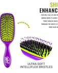 Wet Brush Marble Bronze Shine Enhancer Paddle Brush - Detangler with Ultra Soft Bristles, Infused With Natural Argan Oil, Shiny & Smooth Hair, Wet or Dry, All Hair Types