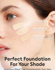 MISSHA Serum Cushion Glow Layering Fit Cushion Foundation No.21 Vanilla Light Beige for Bright Skin, Korean Foundation Makeup, Rich-Texture, Full-Coverage, 24-Hr Hydrating, Triple Glow System
