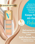 Veil Cosmetics Complexion Fix Liquid Foundation – Buildable Light Porcelain)