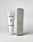 VGO Tinted Sunscreen for Face SPF 50, Hydrating Sun Essence Face Sunscreen Leaves No Sticky Feeling Travel Size Sunscreen Against UVA and UVB Rays 50ml / 1.7oz