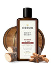 Cremo Body Wash Men, A Sophisticated Blend of Distillers Spice, Fine Bourbon and White Oak, 16 Fl Oz