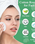Maxcheck 2500 Pcs Cotton Rounds Bulk Exfoliating Rounds Cotton Rounds for Face Makeup Remover Pads Cotton Facial Pads Cotton Pads for Face Cotton Pads for Makeup Removal Toner Pads