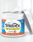 Stridex xl face body pads,