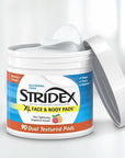 Stridex xl face body pads,