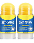 60% Urea with 2% Salicylic Acid Urea Foot Care Stick, Foot Cream Moisturizer for Dry Cracked Feet, Knees, Elbows, Hands, Moisturizes and Hydrates, Callus Remover & Skin Softener 1.41oz (2PC, 40G)