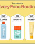 Bubble Skincare Solar Mate Mineral Face Sunscreen Broad Spectrum SPF 40 - Zinc Oxide Sunscreen with Blue Light Protection & Ginseng Extract - Sheer, Lightweight Coverage With No White Cast (50ml)