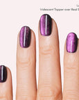 Dashing Diva One Gel Color & Magnetic Topper Duo - 8Ball - Real Black & Iridescent Glitter Topper - 3-in-1 Base Coat, Nail Color & Top Coat - Gel Nail Polish Set