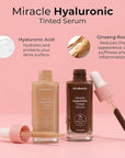 MCoBeauty Miracle Hyaluronic Tinted Serum, 3-ight/Medium, Hydration & Free Cosmetics 4 L