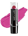 wet n wild Silk Finish Lipstick, Hydrating Rich Buildable Lip Color, Formulated with Vitamins A,E, & Macadamia for Ultimate Hydration, Cruelty-Free & Vegan - Fuchsia with Blue Pearl