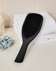 Tangle Teezer Large Ultimate Detangler Hairbrush for Wet & Dry Hair, Eliminates Knots & Reduces Breakage for Long, Thick, & Curly Hair Types, Black Gloss