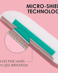 Japonesque Dermaplaner with Soothing Aloe Comfort Strip - Facial Dermaplane Razor, Skin Tool with Ultra Precision Blade for Facial Hair Removal and Exfoliation, 5pk