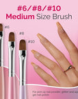 Melodysusie gel nail brush 7pcs