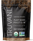 Truvani Vegan Pea Protein Powder | Chocolate | 20g Organic Plant Based Protein | 18 Servings | Keto | Gluten & Dairy Free | Low Carb | No Added Sugar