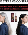 Herbal Gray Hair Spray, Hair Darkening Conditioner Spray, Herbal Hair Coloring Spray, Hair Darkening Conditioner, Reverse Grey Hair,Hair Coloring Essence for 4 Weeks Gradual Results (1-pcs)