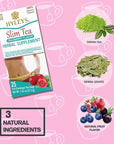 Hyleys Slim Tea Cranberry Flavor - Weight Loss Herbal Supplement Cleanse and Detox - 25 Tea Bags (6 Pack)