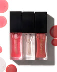 LAURA GELLER NEW YORK Fine Shine Glossy Lip Oil, Glass Half Full - Hydrating Squalane - Clear Lip Gloss