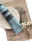 Aesop Reverence Aromatique Travel Size Hand Balm | Lotion that Gently Exfoliates Dry Hands + Nourishes with Macadamia Seed Oil and Shea Butter | 2.4 oz / 75 mL (Pack of 2)