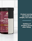 Ancient Nutrition Collagen Peptides Powder, Multi Collagen Protein, Women & Men, Vitamin C, Probiotics, Hydrolyzed Collagen, Supports Skin, Joints, Gut Health, Chocolate, 24 Servings