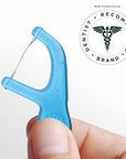 REACH Dental Floss Picks, Mint, Plaque Remover for Teeth, for Hard to Reach Areas, Easy Grip Handle, Comfortable Multi-Use Flosser for Adults, Oral Care, PFAS Free, 90 Count