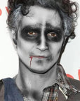 MEICOLY Grey Face Body Paint Stick(1.06 Oz),Sweatproof Waterproof Full Body Paint ,Blendable Face Paint for Halloween SFX Zombie Homestuck Grayscale Cosplay Makeup