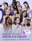 MISSHA M PERFECT COVER SERUM BB CREAM No.13 Light Fair- Fair with Cool Undertone, Skin Tint, Tinted Moisturizer, Skin Care Foundation Makeup, Superfood Complex, Glass Skin, Korean Makeup,1.18 Fl oz