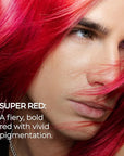 XMONDO Color Super Red Depositing Mask & Semi-Permanent Red Hair Dye | Infused with Bond Boosting Technology & Hyaluronic Acid for Nourishment, Revitalization & Repair, Vegan Formula, 8 Fl Oz 1-Pack
