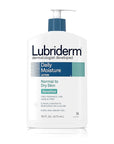 Lubriderm Daily Moisture Body Lotion for Sensitive, Dry Skin, Enriched with Vitamin B5, Dye and Lanolin Free, Unscented and Non-Greasy, 16 fl. oz