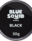 Blue Squid Face Paint Water Based Single Cake Professional Face Paint & Body Paint - Water Activated, Kids Adults Face Painting for Costume, Halloween Makeup, Cosplay - Classic Black Face Paint 30g