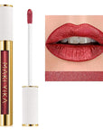 MAKI YIKA Red Lipstick for Women Metallic Lipsticks Glitter Long Lasting Lipstick No Smudge No Transfer Shimmer Liquid Lip Gloss (BR06 Dangerous)