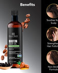 Botanic Hearth Biotin Hair Oil For Hair Growth (6.7 Fl Oz) | Infused With Coffee Bean Oil & Argan Oil | Hair Strenghtening Treatment | Nourishing & Volumizing | Non Gmo Verified
