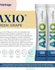 AXIO Regular Energy Drink Powder, Green Grape, 30 Drink Mix Packets, Instant Energy Powder, Energy Supplement in a Drink Mix, w/B Vitamins, DMAE, L-Theanine, Quercetin, Green Tea & Pine Bark Extract