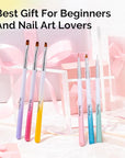 MelodySusie Nail Art Brushes Set,6pcs