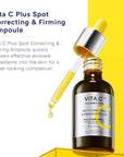 MISSHA Vita C Plus Spot Correcting & Firming Ampoule, Vitamin C Serum, Korean Serum for Face, Korean Skin Care For Aging Dull skin, Dark spots, 1.01 Fl oz/30ml