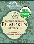 US Organic Pumpkin Seed Oil, USDA Certified Organic, Pure, Natural, Cold Pressed Virgin, Unrefined in Amber Glass Bottle w/Glass Eyedropper (Small (2 oz, 56 ml))