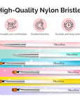 MelodySusie Nail Art Brushes Set,6pcs