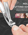 Toenail Clippers & Nail Clippers Set for Seniors - Heavy-Duty Long Handled Toenail Clippers for Thick Toenails, Men & Women | Hygienic Manicure Set | Gift Idea
