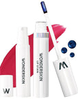 Wonderskin Wonder Blading Lip Stain Peel Off and Reveal Kit - Long Lasting, Waterproof Pink Lip Tint, Transfer Proof Natural Makeup Stain Kit (First Kiss)