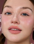 Flower Knows Strawberry Cupid All Day Glow Liquid Blush,Water- & Sweat-Resistant Blush for Cheeks,Blendable Dewy Finish with Hydrating Formula (01 Frosty Strawberry,0.25 Fl Oz)