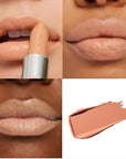 MAC Cosmetics M.A.Cximal Sleek Satin Lipstick - 833 Creme D'Nude (pale peachy beige) - 0.12 oz / 3.5 g
